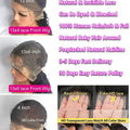 40 46 Inch 13x4 13x6 Transparent Lace Front Human Hair Brazilian Wigs Pre Plucked Straight 360 Full Lace Front Wigs For Women