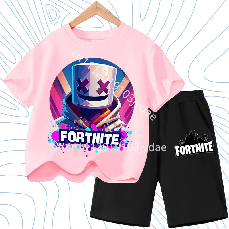 Fortnites Series T-shirt Shorts Suit for Children Hot | SAMAG