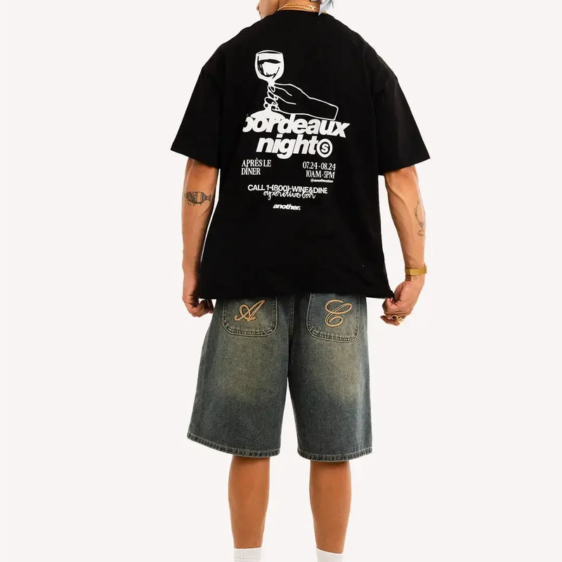 Streetwear Oversized Top Y2K Unisex New Trend Print Cotton Round Neck Short Sleeve Fashion Casual Loose T Shirts Fashion Tops