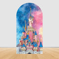 Fairy Tale Castle Butterfly Floral Arch Backdrop Cover Princess Girl Birthday Baby Shower Party Decor Photography Backgrounds