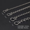 Real Pure 925 Sterling Silver 2.5 3 4 5mm Cable Link Chain Necklaces For Men And Women Vintage Viking Punk - Visuel 2 | SAMAG
