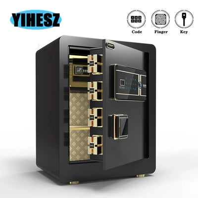 Digital Electronic Security Safety Box Fingerprint Hidden Form Small Household Safe Mini Storage Full Steel | SAMAG