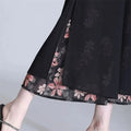 Korean Fashion Capri Pants Women Black Print Summer Thin - View 6 | SAMAG