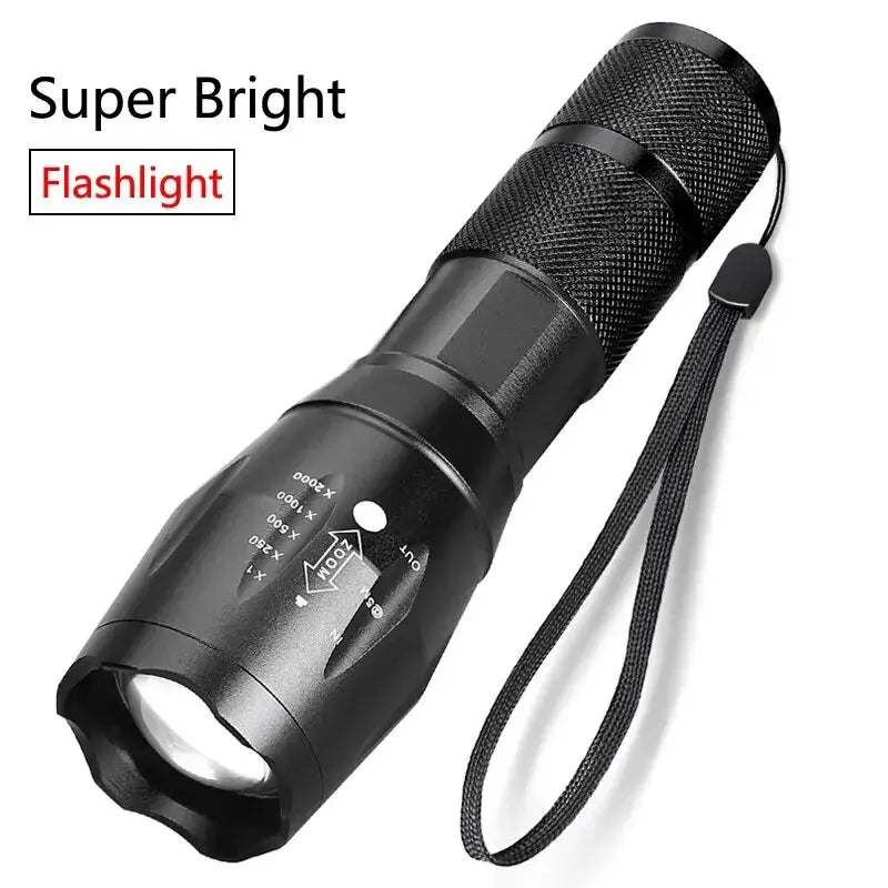 Mini Portable Rechargeable LED Flashlight XP-G Q5 Zoomable Torch Lantern with 3 Lighting Modes for Camping