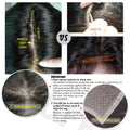 Wavy Bangs Silk Base Full Lace Wig Brazilian Natural Wave Silk Top Full Lace Human Hair Wigs with Air Bangs For Women