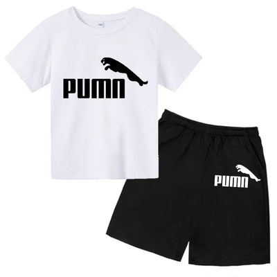 3 - 12Y Kids Summer Casual Letter Print 2 - Piece Set Soft | SAMAG