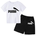 3-12Y Kids Summer Casual Letter Print 2-Piece Set Soft | SAMAG