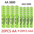 2026 AA AAA1.5V 3000mAh Rechargeable Battery  1.5 V  AA AAA Battery For Clocks Mice Computers Toys Replace Ni-Mh