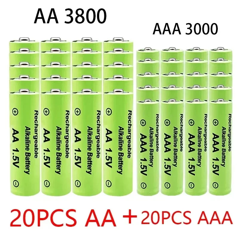 2026 AA AAA1.5V 3000mAh Rechargeable Battery  1.5 V  AA AAA Battery For Clocks Mice Computers Toys Replace Ni-Mh
