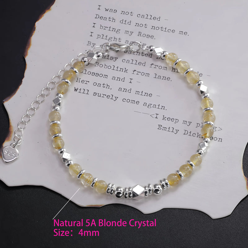 VENTFILLE 925 Sterling Silver Zircon Love Heart Bracelet For Women Bowknot Stars Bead Snake Bone Chain - Visuel 15 | SAMAG