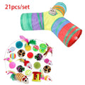 Cat Teaser Wand Toy Self Entertainment Maze Tunnel Collapsible Drill Channel Interactive Play Toy For Indoor Kitten Cat Pet