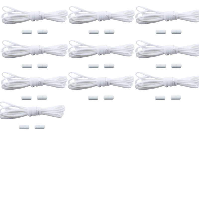 1/2/4 pairs Semicircle No Tie Shoelaces Elastic Sneakers shoelace Metal Lock Lazy Laces for Kid and Adult One size fits all shoe