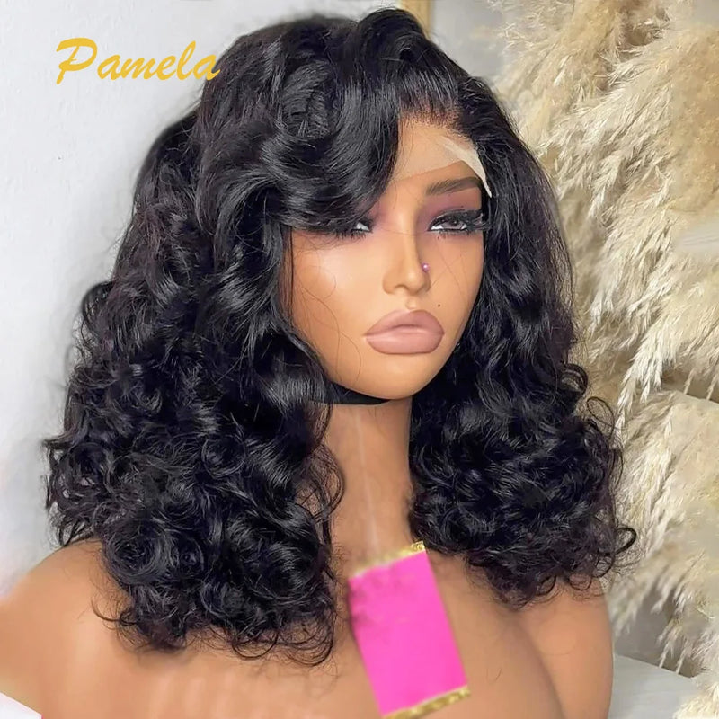 Blonde Wig Ombre Brown Colored Human Hair Wig 250 Density Loose Deep Wave Lace Frontal Glueless Wigs Human Hair Ready To Wear