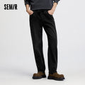 Semir Men Jeans Retro Wide Straight Side Stripe Elastic | SAMAG