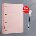 A4 File Folders Display Book 4 Hole Binder Folders Morandi Color Waterproof Document Ring Binder Folder Office School Supplies