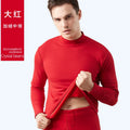 Men's Thermal Underwear Set Thickened Long John Cotton Tops Trousers High Collar Thick Winter Conjunto Termico Masculino Inverno