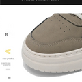 Men's shoes four seasons breathable soft-sole non-slip casual shoes fashion youth Joker flat shoes Thick sole sports board shoes