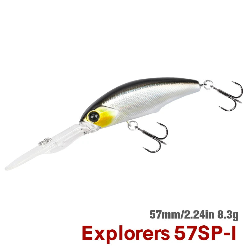 TSURINOYA 57SP Deep Dive Suspending Minnow SHAD Fishing | SAMAG