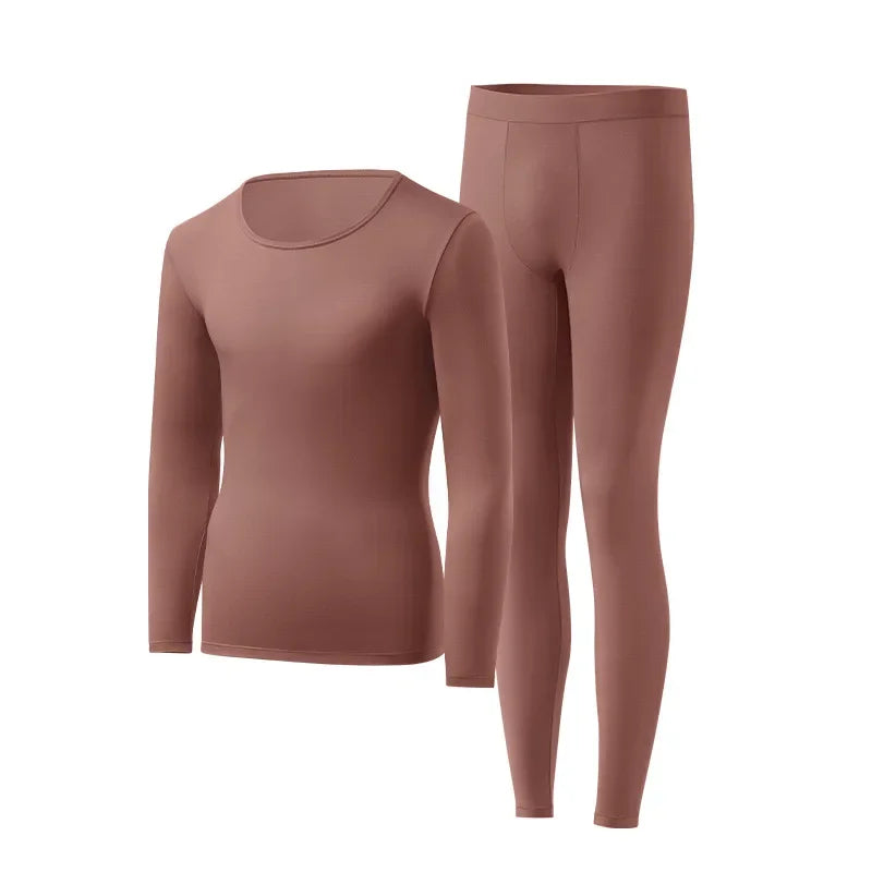 1pcs Men's Ultrathin Thermal Underwear High elasticity Plus Size Constant Temperature Seamless Long Sleeve Bottoming Set