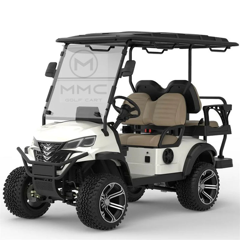 4 Wheel New Design Street Legal 4 Seater 72V Lithium Battery Golf Carts New Arrival Golf Carts 5KW AC Motor Electric Golf Carts