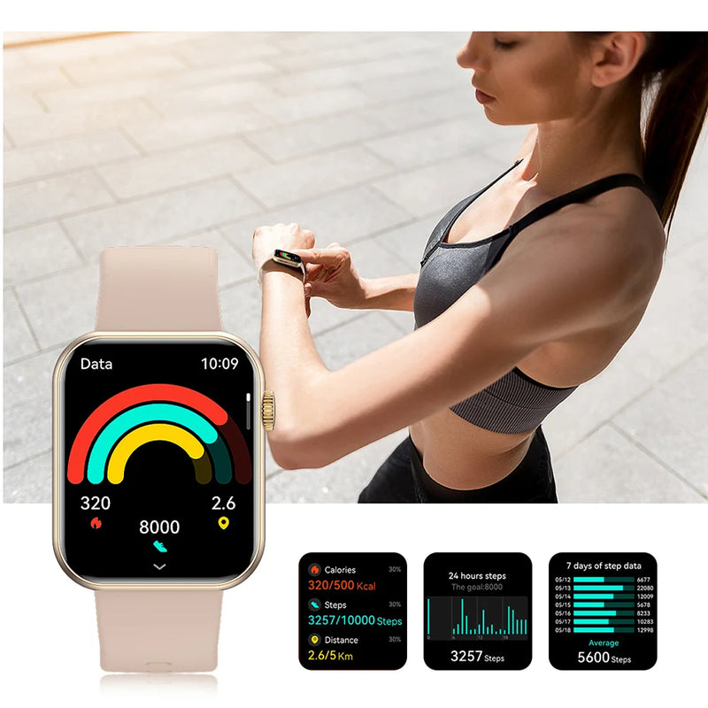 Luxury Smartwatch Health Monitor AI Voice Wireless Call Fitness Tracker Sports Smart Watch for Man Woman IOS Android Phones 2026