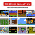 Retro Portable Mini Handheld Game Player 2.4 Inch 8 Bit Video Game Console with 500 Built-in Games Kid-Friendly Gameboy Gift.