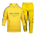 Mens Tracksuit Printing Casual Hooded Sweatshirt 2 Piece Set Daily Jogging Clothing Sports Suit Streetwear - View 3 | SAMAG