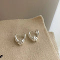 VENTFILLE 925 Sterling Silve Star Hoop Earring for Women Zircon Geometry Wide Office Versatile Jewelry Birthday Gift Dropship