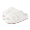 Smile PoP Classic Fuzzy Fluffy Slippers Women Winter Women Slippers Indoor Short Plush House Slippers Antiskid Flat Lady Slipper