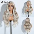 Noble 13x4 Lace Front Wig Synthetic 28 inch Long wavy ombre blonde Wigs For Women Ombre Lace Front Wig Synthetic Lace Front Wig