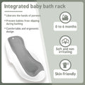Soft Baby Bath Support for Newborns - Ergonomic, Easy to Clean & Comfortable Anti-Slip Infant Bath Seat with Quick Drying Design