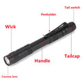 MunLii LED Flashlight Mini Portable Pocket Ultra Bright High Lumens Handheld Pen Light Linterna LED Torch for Camping Outdoor