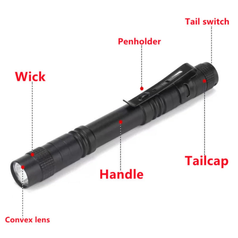MunLii LED Flashlight Mini Portable Pocket Ultra Bright High Lumens Handheld Pen Light Linterna LED Torch for Camping Outdoor