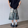 3D Print Baggy Jeans Shorts Men Streetwear Candy Chain | SAMAG