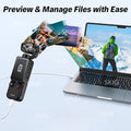SKIG 1080P Sports Action Camera, Equipped With a 1.9-inch CMOS Sensor, Supports USB Charging, 180° Rotating Motion Camera