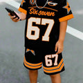 Boys' Outfit Number 67 Mosaic Print T - Shirt Shorts Suit | SAMAG