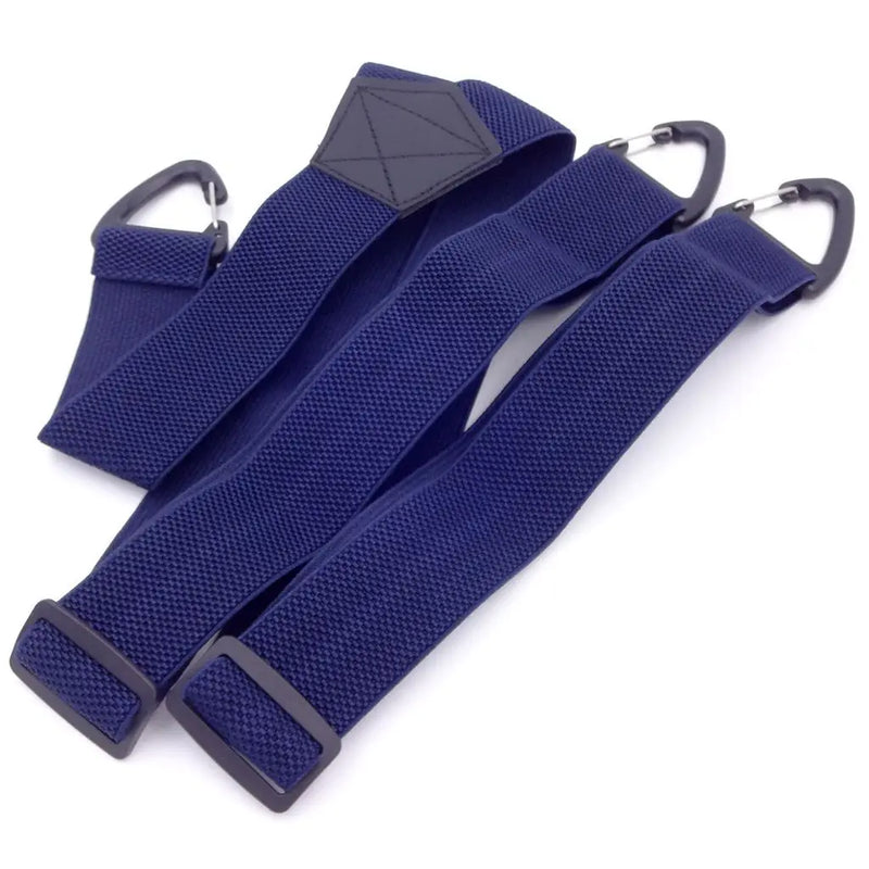 Non Slip Garter Belt Elastic Suspenders with 3 Clips 4cm Wide Adjustable Plastic Triangle Buckle Unisex Sport