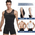 Men's Body Shaper Compression Vest Abdomen Shapewear Tummy Slimming Sheath Gynecomastia Shapers Corset Waist Trainer Fajas Tops