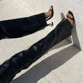American Autumn Winter Pu Pants Women's Sexy Trousers - View 4 | SAMAG