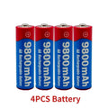 2026 New AA Rechargeable Batteries 9800Mah 1.5V New LED Lamp Toy Alkaline Rechargeable Battery Mp3