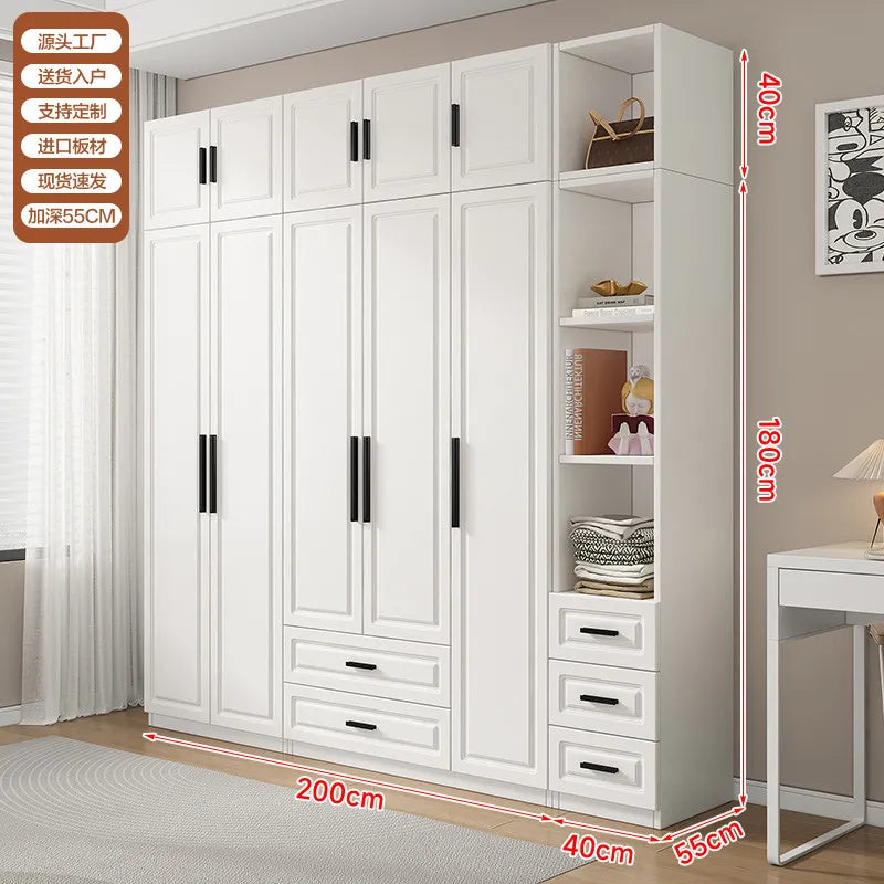 Dust Proof Modern Wardrobe Shelf Apartment Large Standing Wardrobe Minimalist Partition Vitrina Bedroom Furniture Accessories