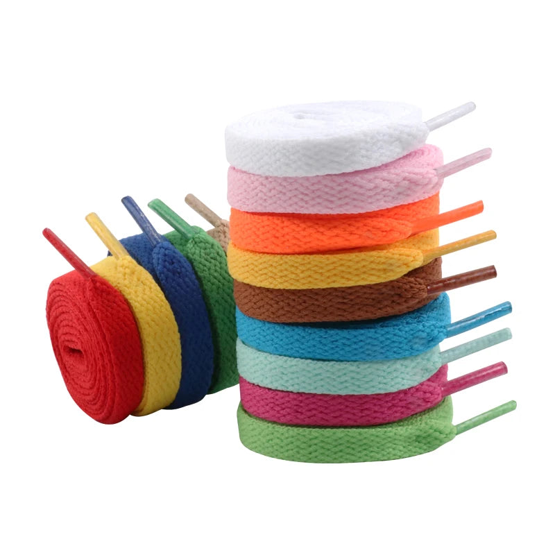 Classic Casual Thicken Shoelaces Athletic String 8MM Flat Shoe Laces Sport Leisure Women Sneaker Shoelaces AJ/AF1 Accessories