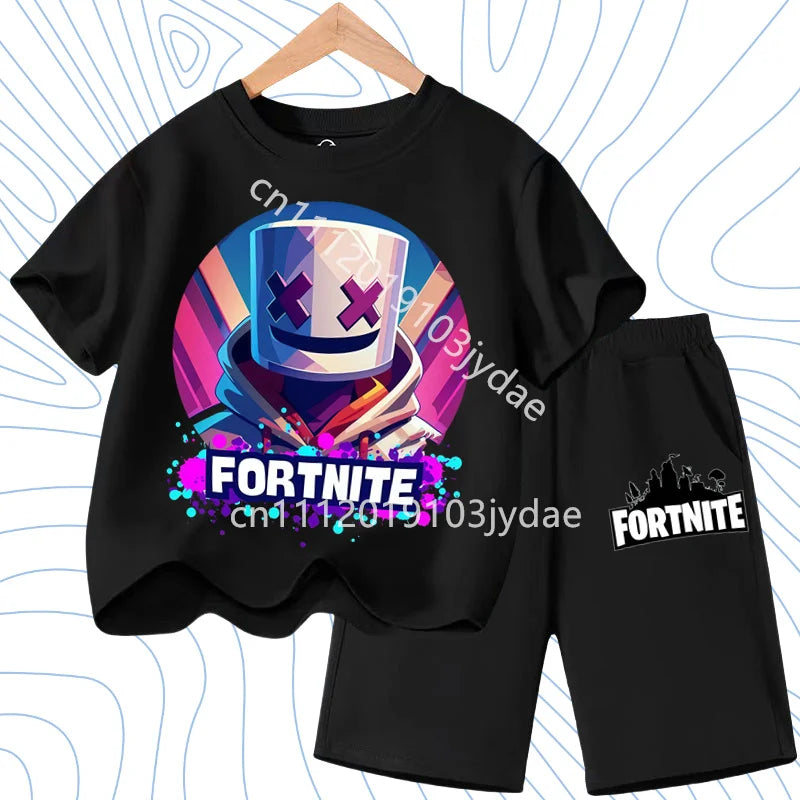 Fortnites Series T-shirt Shorts Suit for Children Hot | SAMAG