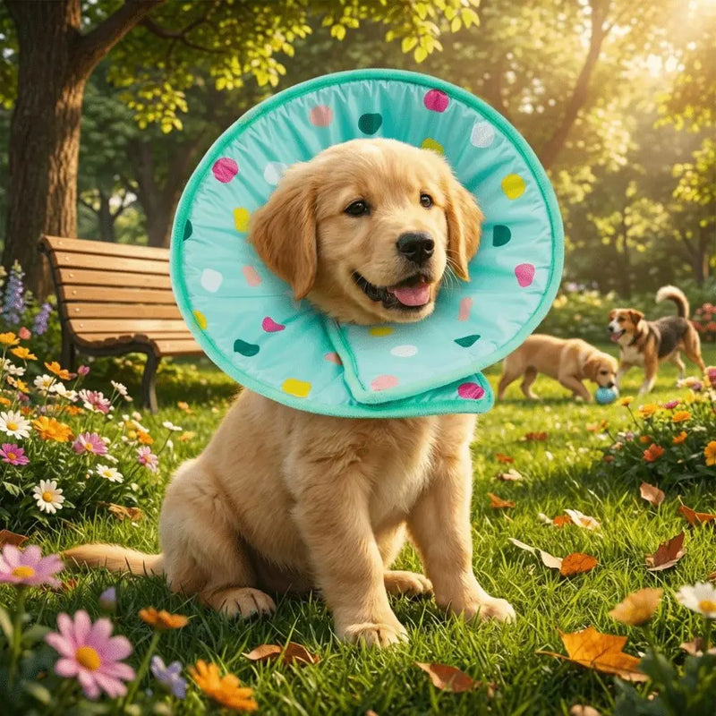 Anti Licking Pet Elizabethan Collar Soft Comfortable Cat Protective Collar Breathable Anti Scratch Anti Bite Collar