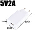 1-5Pcs Universal EU Plug Travel USB Wall Charger 5V2A 1A Power Adapter USB-A Phone Charging for Samsung IPhone IPad Xiaomi Huwei