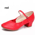 Women Dance Shoes Soft Sole Mid Heel Square Dance Shoes for Adults All Seasons