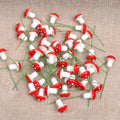 50 Pc Mini Red Mushroom Garden Dotted Small Potted DIY Toy House Landscape Bonsai Plant Garden Decoration Wholesale Ornament