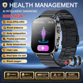 New Men Accurate Health Diagnosis ECG Smart Watch Blood Pressure Blood Oxygen Blood Fat Uric Acid Temp Bluetooth call Smartwatch