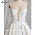 Lakshmigown Off The Shoulder Crepe Satin A - Line Bridal - View 4 | SAMAG
