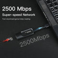2.5G USB Ethernet Adapter 2500Mbps USB3.0 Lan Network Card C to RJ45 Internet for Laptop PC Windows Mac OS - Visuel 2 | SAMAG